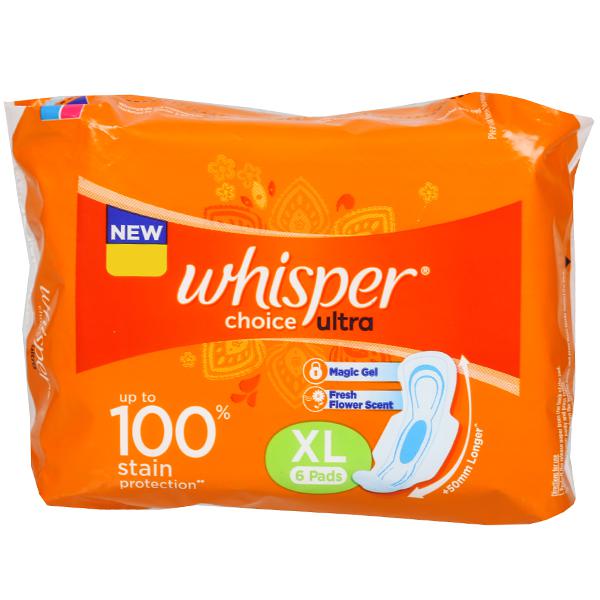 Whisper Choice Ultra XL Sanitary Pads